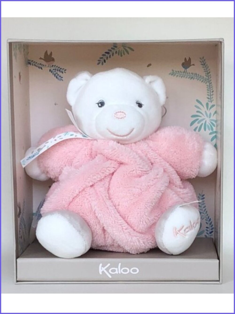 Kaloo Pink Bear Soft Stuffed Animal Toy for Baby  w/Gift Box 0+  New In Gift Box